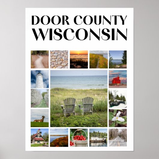 Door County, Wisconsin – 景勝地 ポスター (正面)