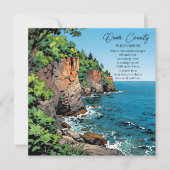 Door County, Wisconsin Illustration and Poem (正面)