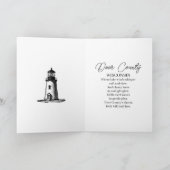 Door County, Wisconsin Illustration and Poem カード (内部)