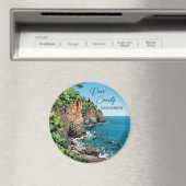 Door County, Wisconsin Illustration Lake Michigan マグネット (インサイチュ (食洗機))