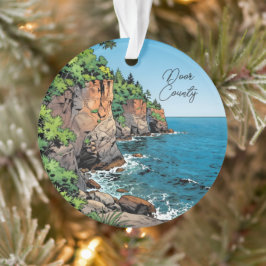 Door County, Wisconsin Travel Souvenir Keepsake オーナメント