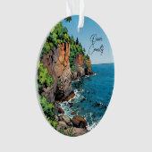 Door County, Wisconsin Travel Souvenir Keepsake オーナメント (正面)