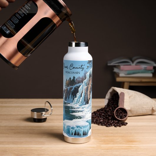 Door County  Wisconsin Winter  ウォーターボトル (コーヒー)