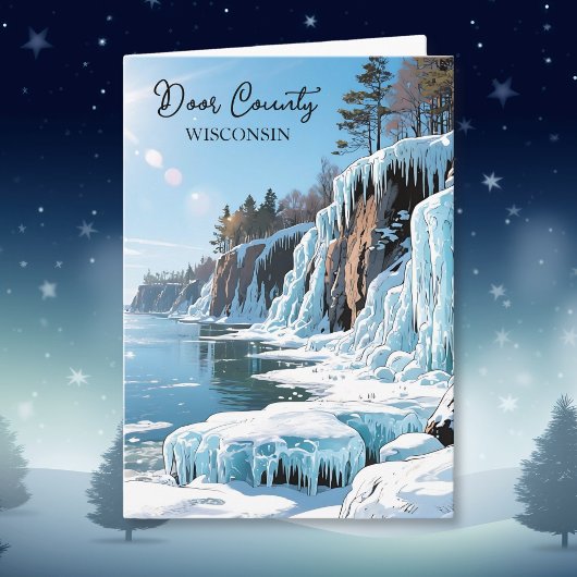 Door County Wisconsin Winter Poem カード