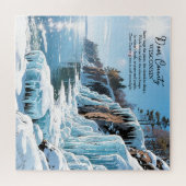 Door County Wisconsin Winter Poem ジグソーパズル (横)