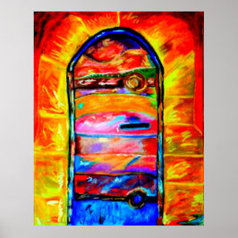 DOOR IN ISRAEL ART CANVAS & POSTS D DAVIDSOHN ポスター