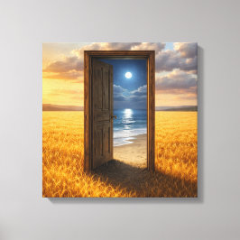 Door in the Wheat キャンバスプリント