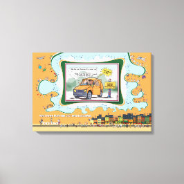 Door Is a Jar | Literal Wordplay Humor 24x16 キャンバスプリント