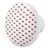 Door Knob Red Rose Floral セラミックノブ (右)