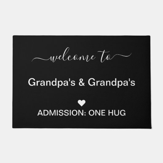 Door Mat Welcome to Grandpa's ドアマット (正面)