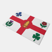 Door Mat with Flag of Montreal, Canada ドアマット (アングル)