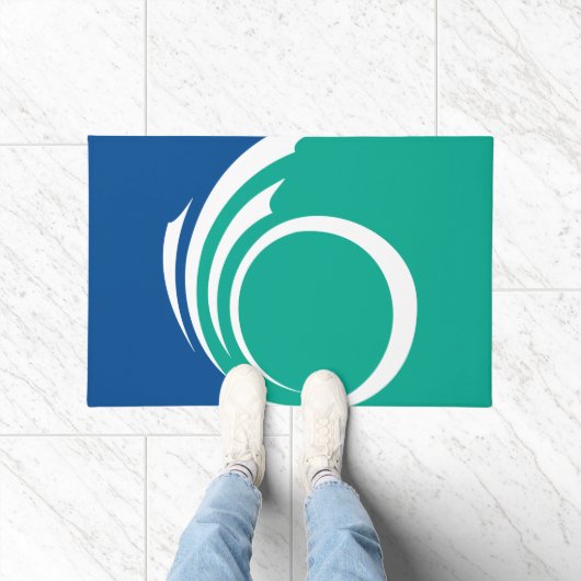 Door Mat with Flag of Ottawa, Canada ドアマット (室内)