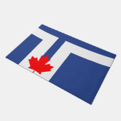 Door Mat with Flag of Toronto, Canada ドアマット (アングル)