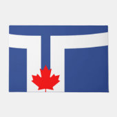 Door Mat with Flag of Toronto, Canada ドアマット (正面)