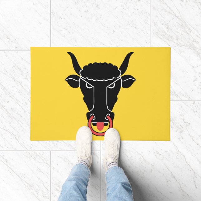 Door Mat with Flag of Uri canton, Switzerland ドアマット (室内)