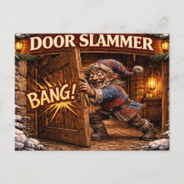 Door Slammer Icelandic Yule Lad  シーズンポストカード