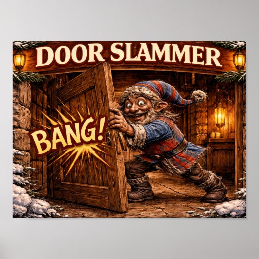 Door Slammer Icelandic Yule Lad  ポスター (正面)
