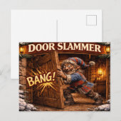 Door Slammer Icelandic Yule Lad  ポストカード (正面/裏面)