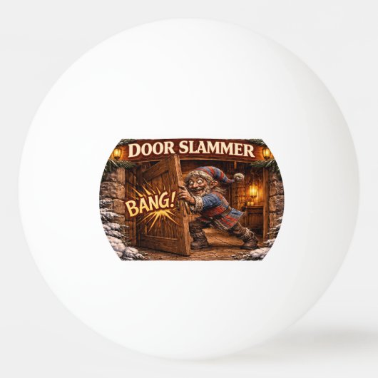 Door Slammer Icelandic Yule Lad  卓球ボール (正面)