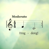 Doorbellサウンドのミュージックスコアユーモアのあるへようこそ ウィンドウサイン (シート3)