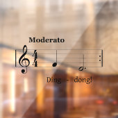 Doorbellサウンドのミュージックスコアユーモアのあるへようこそ ウィンドウサイン (シート2)