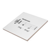 Doorbellサウンドのミュージックスコアユーモアのあるへようこそ タイル (側面)