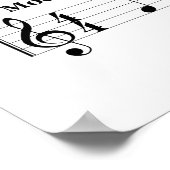 Doorbellサウンドのミュージックスコアユーモアのあるへようこそ ポスター (角)