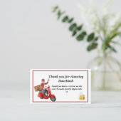 Doordash Delivery Driver Thank you 名刺 (スタンド正面)