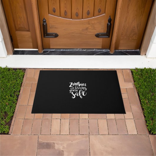 Doormat (61 x 91,4 cm) - Funny Zombies Halloween ドアマット (室外)