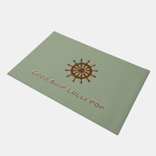 Doormat - Brown Helm with Name ドアマット (アングル)