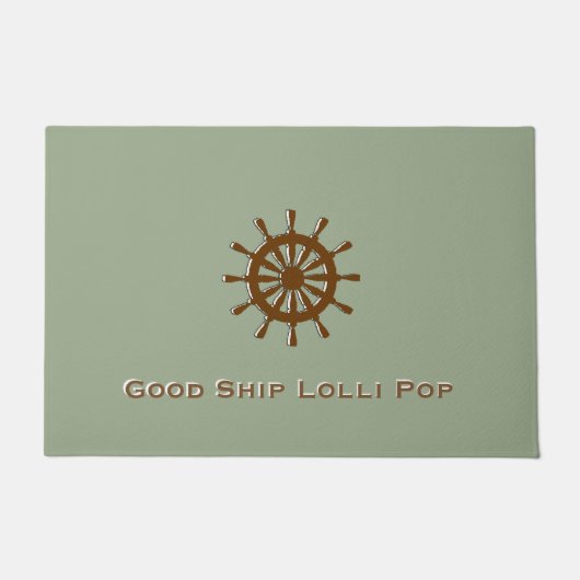 Doormat - Brown Helm with Name ドアマット (正面)