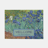 DOORMAT - Irises by Vincent van ゴッホ ドアマット (正面)