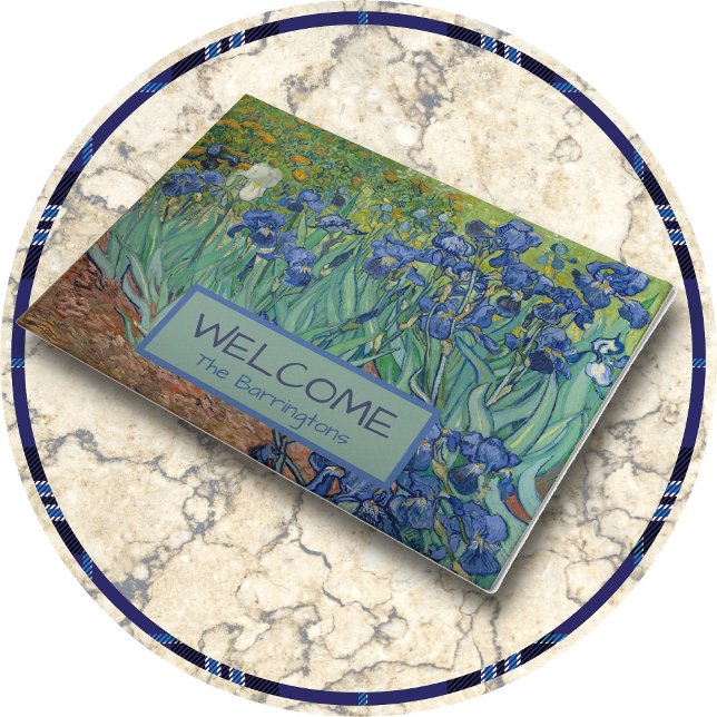 DOORMAT - Irises by Vincent van ゴッホ ドアマット (クリエイターアップロード済み)