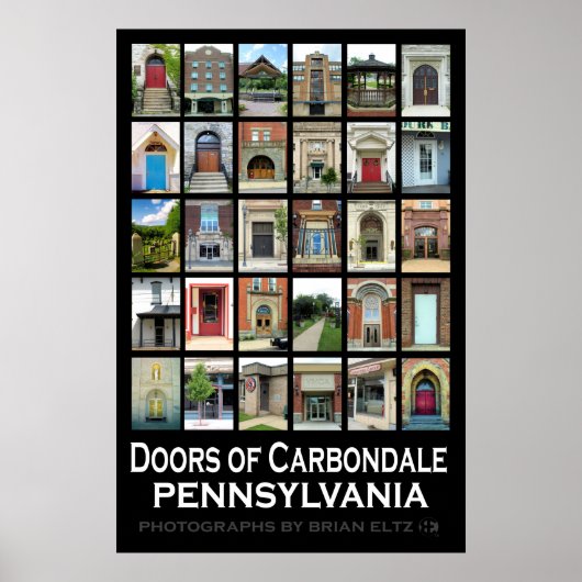 「Doors of Carbondale Pennsylvania」ポスター ポスター (正面)