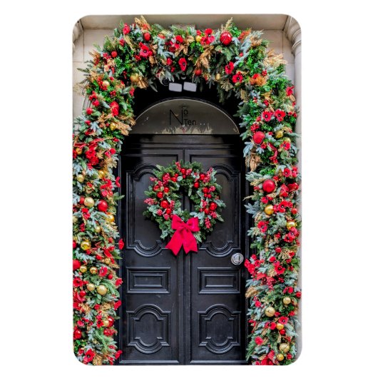 Doors of London: A Festive Christmas マグネット (縦)