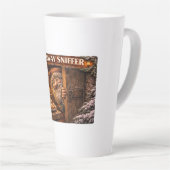 Doorway Sniffer Icelandic Yule Lad カフェラテマグ (右アングル)