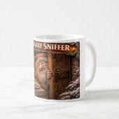 Doorway Sniffer Icelandic Yule Lad コーヒーマグカップ (正面右)
