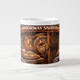 Doorway Sniffer Icelandic Yule Lad ジャンボコーヒーマグカップ