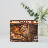 Doorway Sniffer Icelandic Yule Lad ポストカード (スタンド正面)
