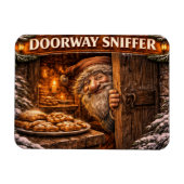 Doorway Sniffer Icelandic Yule Lad マグネット (横)