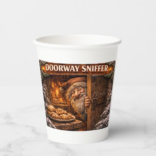 Doorway Sniffer Icelandic Yule Lad 紙コップ (正面)