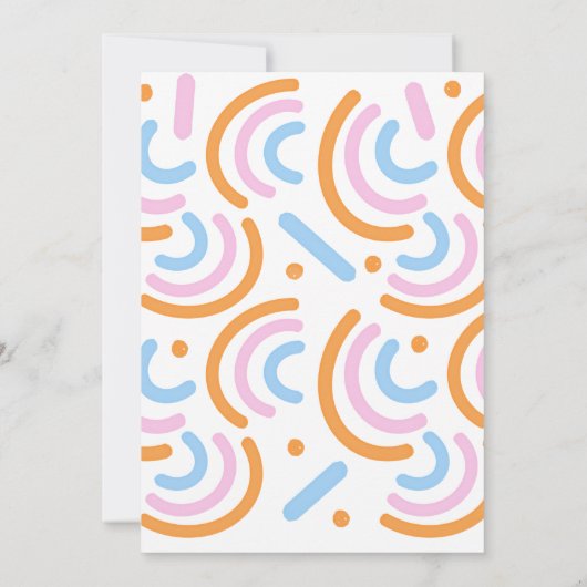 Dopamine Bridal Shower Brunch 招待状 (裏面)