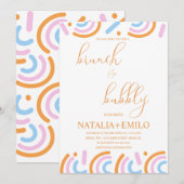 Dopamine Bridal Shower Brunch 招待状 (正面/裏面)