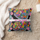 "Dopamine Decor" Square Throw Pillow クッション (ブランケット)