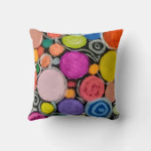 "Dopamine Decor" Square Throw Pillow クッション (裏面)