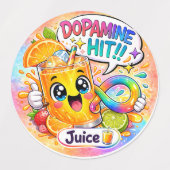 Dopamine Hit Neurodivergent Kawaii Party Labels ラベル (デザイン1)