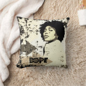 DOPE Afro Throw Pillow – Grunge Arrows, Heart  クッション (ブランケット)