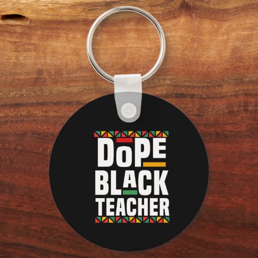 Dope Black Teacher キーホルダー (正面)