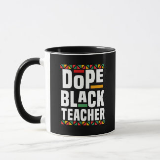 Dope Black Teacher マグカップ