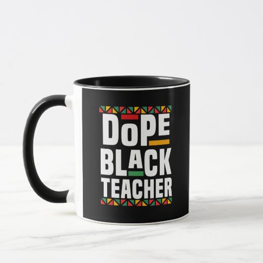 Dope Black Teacher マグカップ (左)